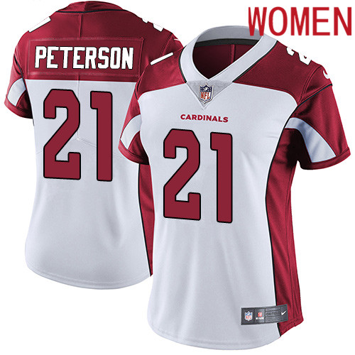 2019 Women Arizona Cardinals #21 Peterson white Nike Vapor Untouchable Limited NFL Jersey